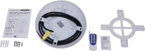 Vista 8 de Eapmic Luz de Piscina de 12 V 35 W Luz LED Subacuática de Cambio de Color RGB IP68 con Control Remoto