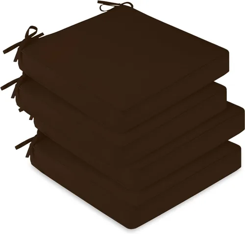 Vista 13 de downluxe Cojines impermeables para sillas de exterior para muebles de patio, cojín para silla de patio de 18 x 18 x 2 pulgadas con lazos ajustables