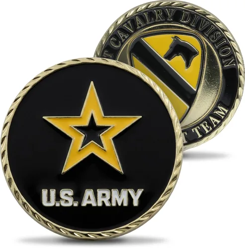 Vista 3 de Moneda de desafío Old Ironsides del Ejército de los Estados Unidos 1ª División Blindada