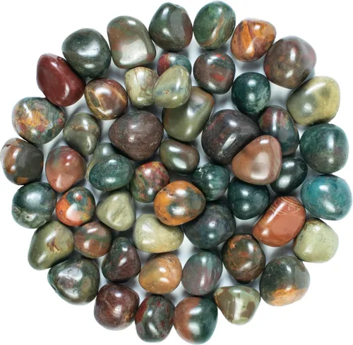 Vista 8 de Crocon Piedra de sangre de lujo de 1 libra, piedras y cristales a granel de más de 2000 quilates, kit de cristal natural para curación de Reiki