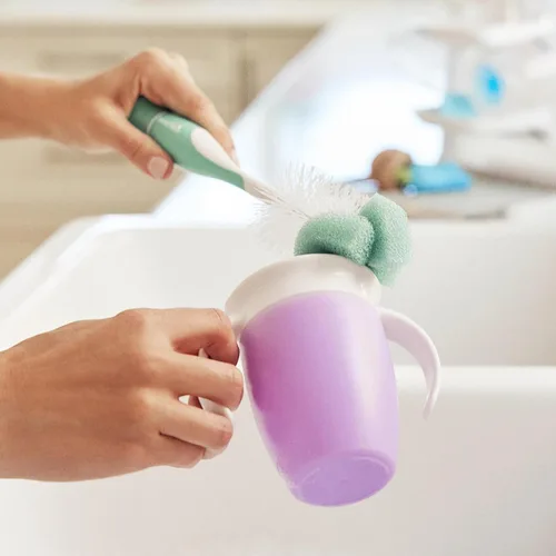 Vista 11 de Munchkin® Sponge™ - Cepillo para botellas, color gris, 2 unidades (paquete de 1)
