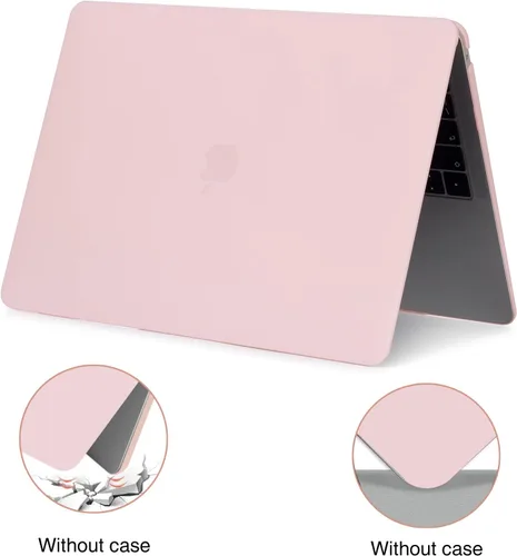 Vista 6 de EooCoo Funda rígida compatible con MacBook Air de 13.3 pulgadas M1 Chip 2021-2018 con pantalla Retina, funda protectora de plástico Air de 13.3
