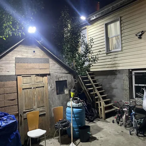 Vista 5 de Solar Street Lights Outdoor, IP67 Waterproof, with Motion Sensor, Remote, and Auto Dusk to Dawn Bright 6500K LED Solar Powered for Patio, Garden