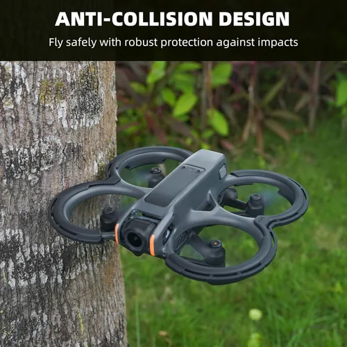 Vista 6 de BRDRC Avata 2 accesorios protectores de parachoques, protector de hélice protector de cardán protector de anillo anticolisión para DJI Avata 2 Fly