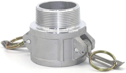 Vista 8 de 2 piezas de accesorios de bloqueo de leva de aluminio (1-1/2 pulgada Parte B) accesorios de manguera de ranura de leva, adaptador macho hembra NPT