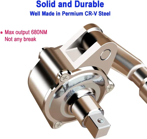 Vista 3 de COTOUXKER Multiplicador de par, juego de llaves multiplicadoras de par de servicio pesado para removedor de tuercas de llanta 1/2 driver 1:16 llave