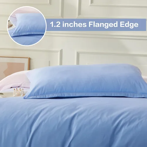 Vista 404 de SAPHREAS Juego de funda de edredón de algodón, tamaño King, a cuadros color gris oscuro y gris, geométrico, 3 piezas, 1 funda de edredón y 2 fundas