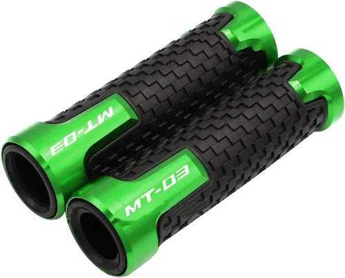 Vista 10 de 7/8 "0.866 in CNC aluminio motocicleta mango Grips Racing manillar agarre para Yamaha MT-03 MT03 MT 03 2006-2015 2016 2010 2011 2012
