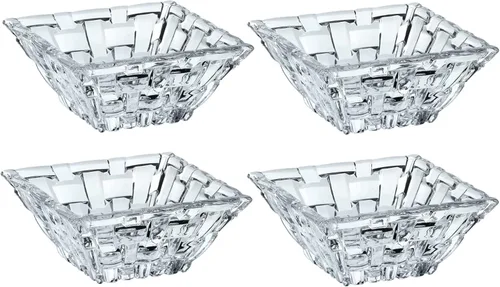 Vista 9 de Nachtmann Bossa Nova Collections, juego de 3 piezas de platos y cuencos, para salsas, ensaladas pequeñas, frutos secos, frutas secas, vidrio