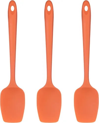 U-Taste Juego de espátulas de cuchara de silicona, 600 F de alta resistencia al calor, raspador de goma flexible de grado alimenticio, utensilios de