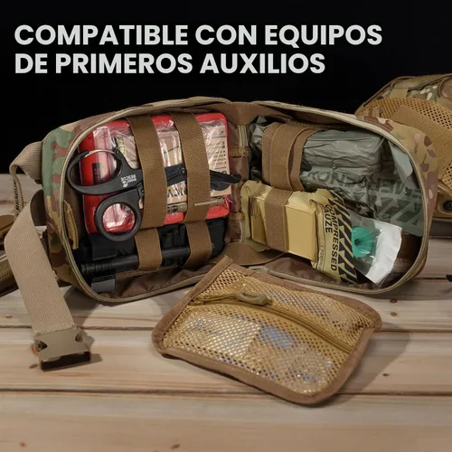 Vista 4 de RHINO RESCUE Gasa comprimida estéril para vendaje de heridas de emergencia, botiquín de primeros auxilios y trauma, paquete de 6