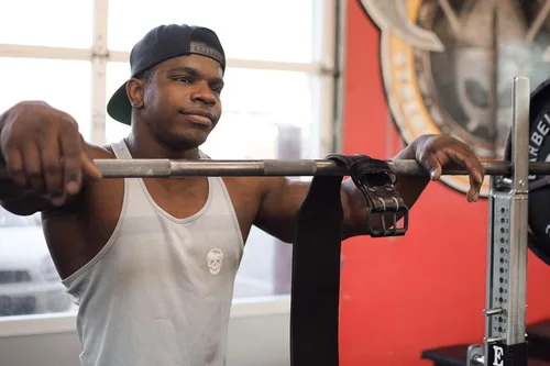 Vista 5 de Gymreapers - Cinturón de levantamiento de pesas - 7 mm de cuero profesional resistente con hebilla ajustable - Soporte estabilizador de la parte