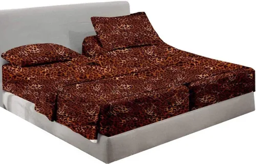 Vista 14 de Juego de sábanas divididas tamaño Queen para cama ajustable, tejido de satén suave, 600 hilos, 100% algodón egipcio, juego de 5 piezas con 2 sábanas