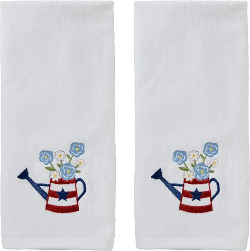 Vista 7 de SKL Home by Saturday Knight Ltd. America Script - Juego de toallas de mano, color azul marino