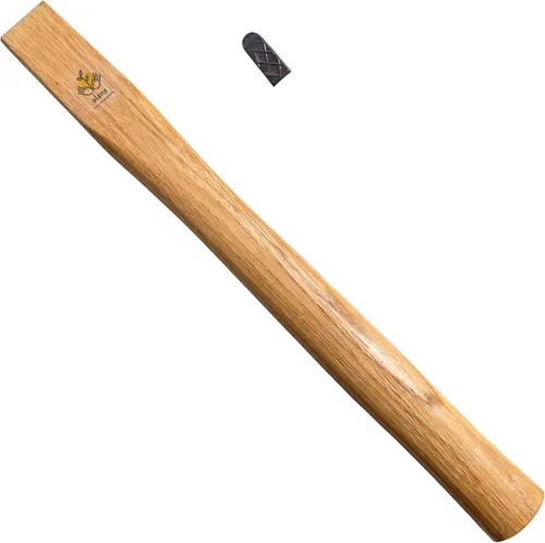 Vista 12 de Azada estrecha de 14 pulgadas de servicio pesado, sin soldadura, de acero al carbono japonés con mango de madera de roble, herramienta de jardín