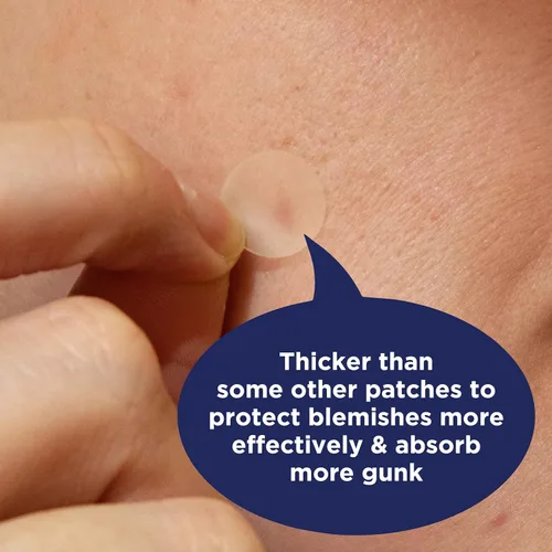 Vista 6 de Parches PanOxyl PM para manchas nocturnas, tecnología avanzada de curación hidrocoloide, sin fragancia, paquete de 40