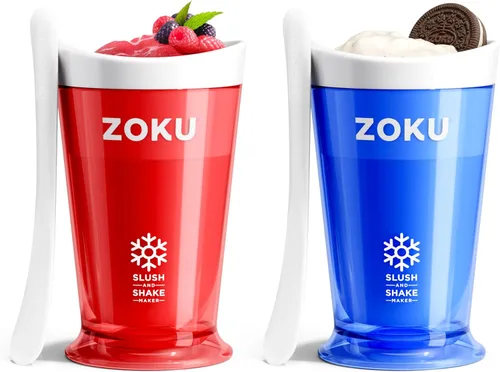 Vista 15 de Fábrica de batidos Zoku Slush y Shake Maker, color naranja, Casual, talla única , Azul