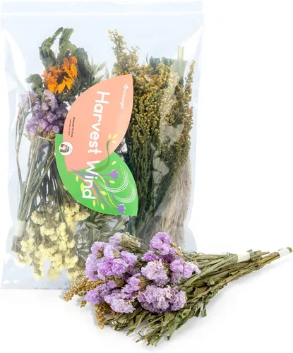 Niteangel Decoración Natural de Cama de Flores y Hierbas para Hábitat - para Hámsters, Jerbos, Ratones, Lemmings, Degús u Otras Mascotas Pequeñas