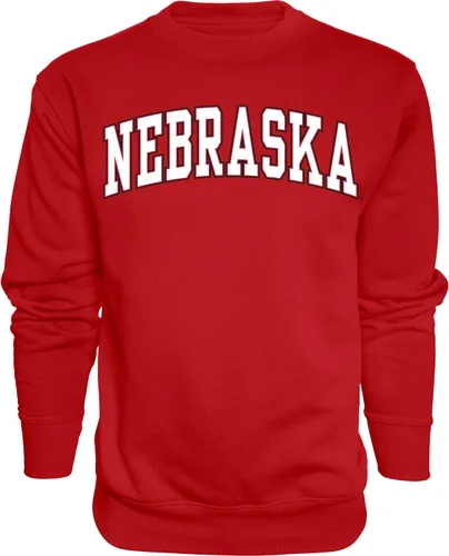 Vista 30 de Blue 84 NCAA sudadera de cuello redondo con arco y colores de equipo para hombre