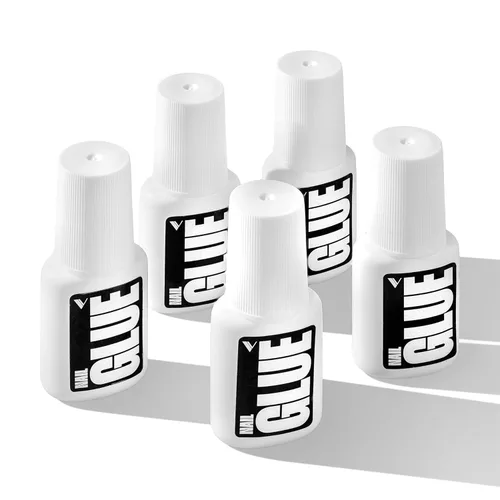 Vista 8 de V Beauty Pure Pegamento de uñas extra fuerte, pegamento para uñas para puntas de uñas, fórmula con cepillo para aplicación sin goteo y sin grumos