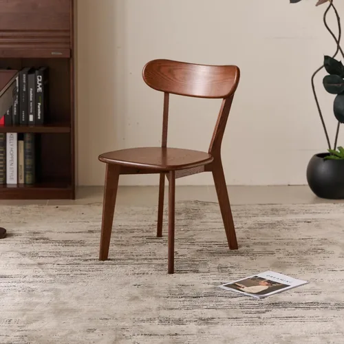Vista 9 de Sillas de comedor 100% de madera maciza de roble - Sillas de cocina, silla de estudio de diseño moderno clásico para una vida elevada (Negro-1)