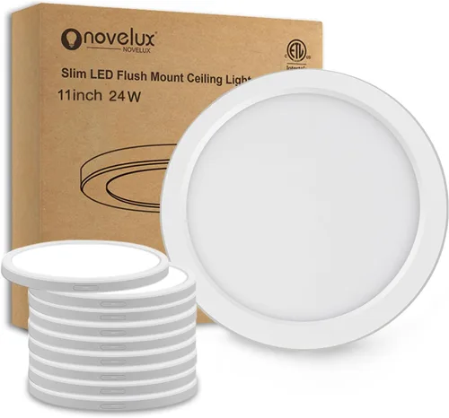 Vista 12 de Lámpara de techo de montaje empotrado de 5 pulgadas con certificación ETL, regulable, luz LED blanca de 5000 K, ultrafina, redonda, para dormitorio