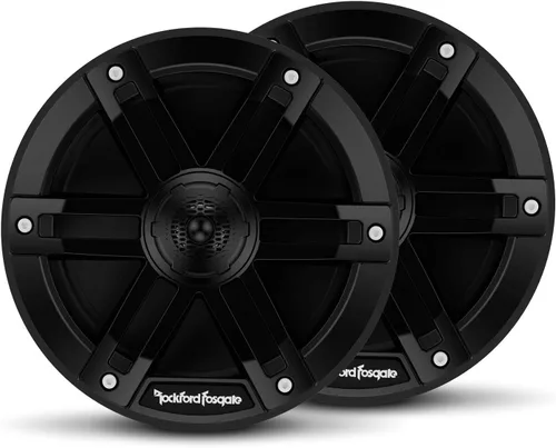 Rockford Fosgate M0-65B Grado Marino 6.5" Altavoces Coaxiales de Rango Completo - Negro (Par)