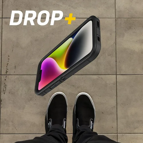 Vista 6 de Funda OtterBox Defender Series Edición Sin Pantalla para iPhone 14 e iPhone 13 (Solamente) - Clip de Funda Incluido - Protección de Defensa Negro