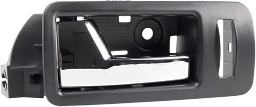 Vista 38 de TRQ Manija de puerta interior delantera izquierda cromada y negra para el lado del conductor compatible con Ford F-150 2012-2014