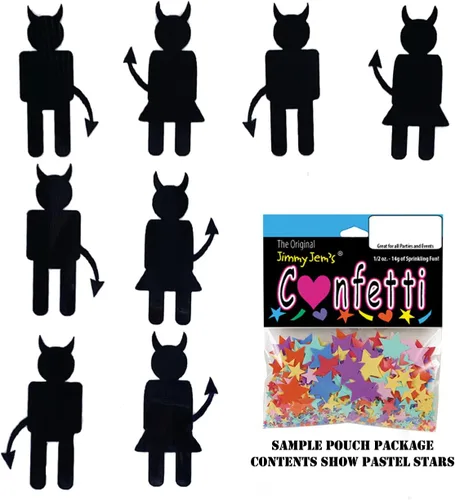 Vista 3 de Confeti Devil Play Black - Paquete al por menor #9869 QS0