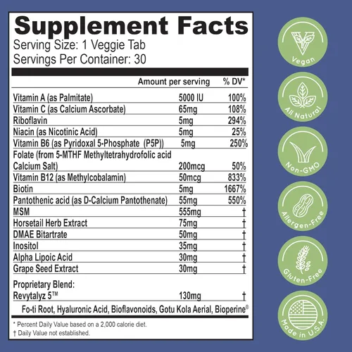 Vista 5 de Essential Source Biotin (Biotina Vitaminas) - Vitaminas para el cabello y la piel de las uñas para mujeres y hombres - 5000 mcg - Suplementos