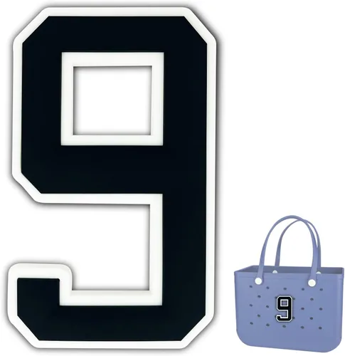 Vista 17 de Dijes para Bolsa Bogg, Accesorios Decorativos para Bolsa Bog, Inserto de Dije con Número para Bolsa de Playa de Goma Bog Original