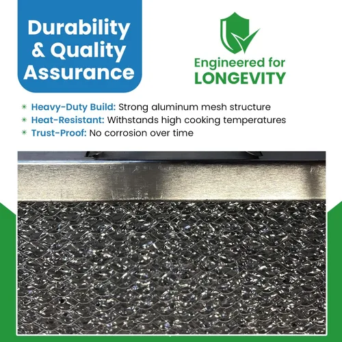 Vista 6 de Filter Everything Filtro de repuesto para campana extractora compatible con Broan/Nutone S99010316 – 11-1/4 x 11-3/4 x 3/8 pulgadas – 1 paquete