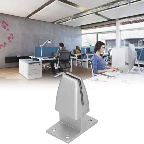 Vista 4 de Clip de soporte de división de escritorio, 4 piezas de aleación de aluminio en forma de T clip de soporte de pantalla de escritorio, adecuado