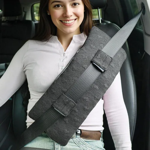 Vista 18 de Almohada para cinturón de seguridad poscirugía, almohada para puerto de quimioterapia para protector de pecho para pacientes de quimioterapia