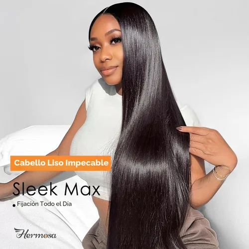 Vista 5 de Hermosa - Pelucas de cabello humano lacio de 13 x 4 para mujeres negras, 9A, densidad del 150 %, peluca de encaje frontal de 26 pulgadas, cabello