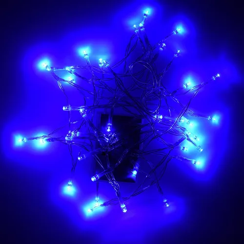 Cadena Karlling de luces LED azules operadas con batería, 40 unidades, para decoración de boda, fiesta, Navidad, color azul