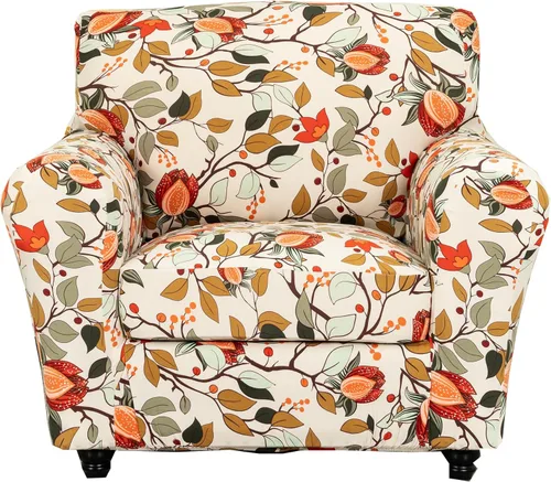 Vista 69 de CRFATOP Fundas para sillas suaves de 2 piezas para perros, fundas elásticas para sillón de 1 plaza, fundas de muebles de sofá lavables con 1 funda