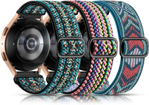 Lerobo Elastic Bands Compatible with Samsung Galaxy Watch 8 7 6 5 4 40mm 44mm/Galaxy Watch 8 Classic 6 4 Classic 43mm 47mm 42mm 46mm/5 Pro Band