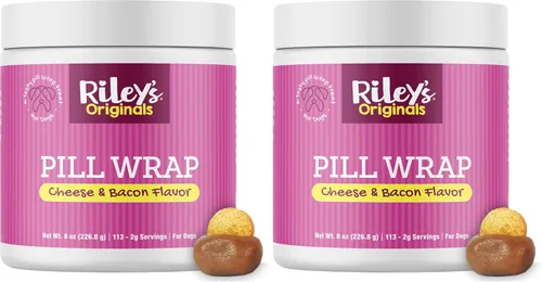 Vista 10 de Riley's Envoltorio de Píldoras para Perros - Deliciosa Pasta Sabor Calabaza y Mantequilla de Cacahuete para Perros - Envuelve Píldoras, Cápsulas