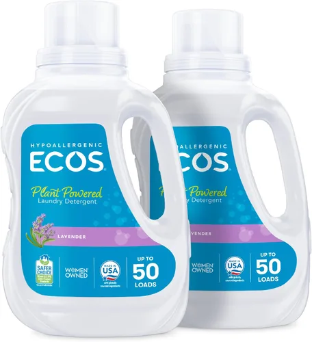 Vista 15 de ECOS Detergente Líquido para lavandería, 100 Cargas - Jabón para lavandería probado por dermatólogos - Hipoalergénico, Certificado EPA Safer Choice