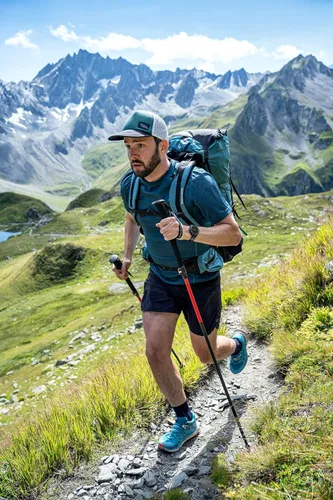 Vista 8 de MSR DynaLock Ascent Bastones de Trekking Plegables de Carbono para Backcountry