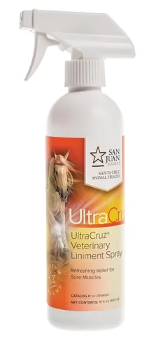 UltraCruz Veterinario Linimento Spray para caballos, 16 oz, sc-395404