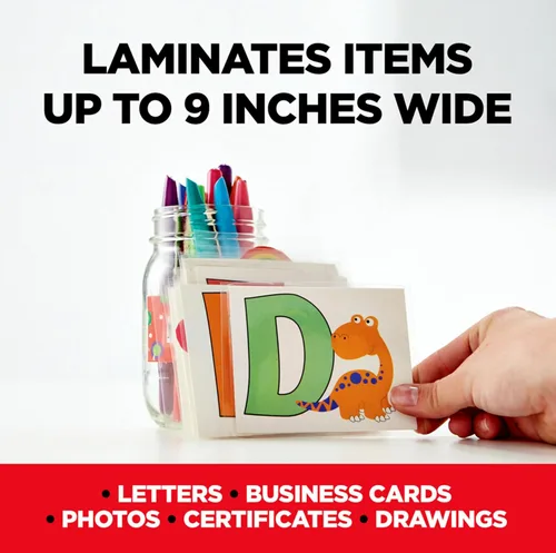 Vista 5 de Laminator térmico Scotch Pro, sistema de 2 rodillos, 16.06 x 4.25 x 4.96 pulgadas