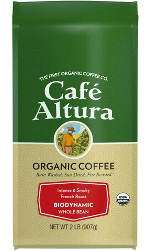 Vista 11 de Café orgánico en granos, 2 libras, Café Altura