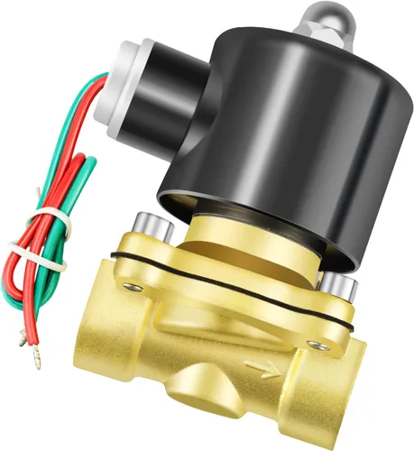 Vista 12 de TAILONZ PNEUMATIC Válvula electromagnética eléctrica de latón de 1 pulgada NPT DC12V 2W-250-25 agua normalmente cerrada, aire, diesel
