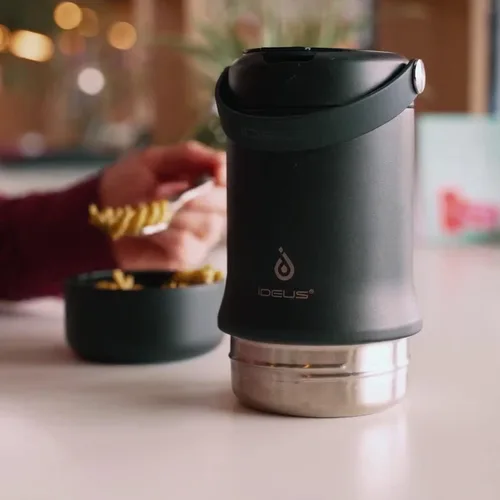 Vista 8 de Ideus Termo de sopa con cuchara plegable y cuenco de 20 onzas, lonchera Bento todo en uno aislada de acero inoxidable a prueba de fugas, contenedor