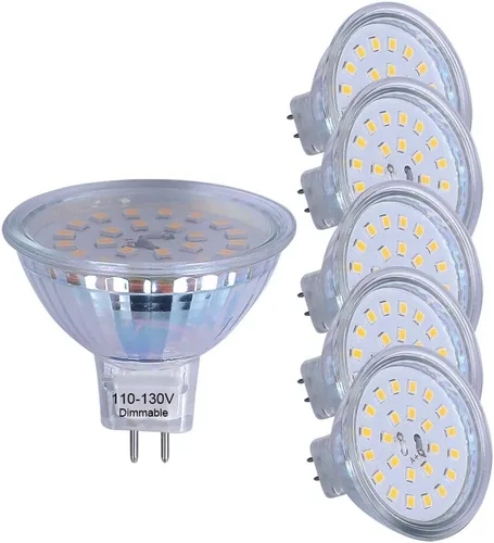 mr16 120 V regulable 5 W blanco cálido 2700 K foco foco lámpara halógena 50 W reemplazo para foco de luz de seguimiento (120 V regulable 5 W 2700 K)