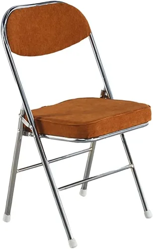 Vista 9 de Sillas plegables para muebles, silla de escritorio, silla de camping, silla plegable con respaldo y marco de metal de acero resistente para sillas