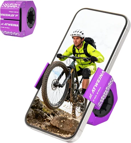 Vista 10 de Soporte para teléfono de bicicleta, soporte de teléfono para motocicleta, soporte de aleación de aluminio, soporte para teléfono celular, rotación